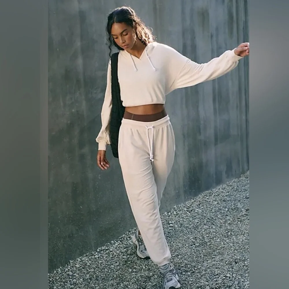 Free People Movement Playbook hoodie. NWT. Tofu - Picture 3 of 5